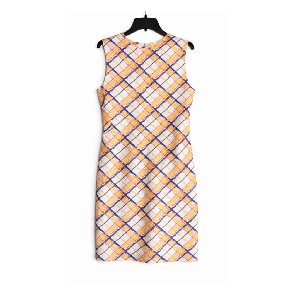 J. McLaughlin XL Devin sleeveless shift Plaid Midi Dress excellent condition
